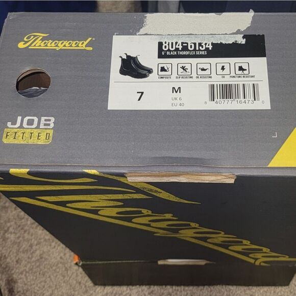 NWT Thorogood 6" Thoroflex Slip On Composite Toe Station Boots Job Fitted Size 7 - Picture 7 of 8